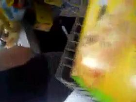 Super market queue, nice butt