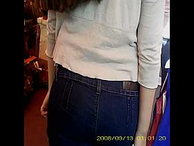 Following big butt-ass (nalgona infraganti)