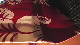 Skirt looks hot on skinny ass in accidental upskirt