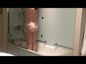 Auntie in the shower