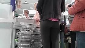 Tight black panties chick