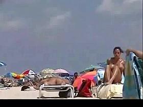 Busty Girl on Nude Beach by TROC