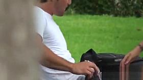 Sizzling cunt pleasing voyer