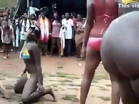 Her ass is pretty fat, yet she dances like crazy