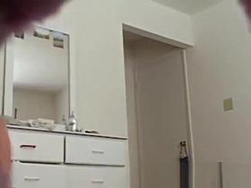 Unaware Girl Admiring Her Body In Front Of Mirror