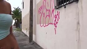 Pickedup american teen pussyfucked in public