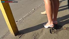 Gripping spy livecam up petticoat clip