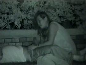 Hot public sex round on a bench in the park caught on camera