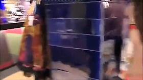 Spain students wearing only underwear wait in front of the shop for it to open