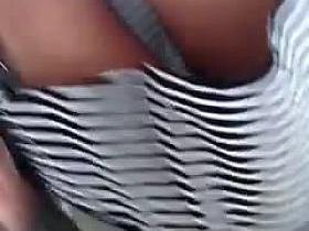 Brief campus upskirt