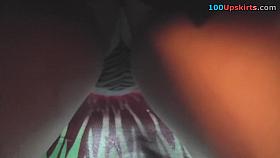Hottie takes part in upskirt video with her boyfriend