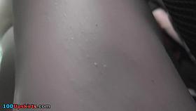 G-string and skinny ass of a redhead in upskirt mov