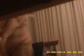 BBW curves on show as wife strips