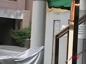 Wicked sharking affair with stylish little babe and random bloke