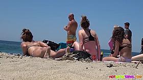 Amazing Teens, Thongs, Big Asses Spied On The Beach, Hidden Camera