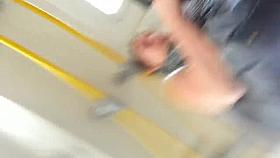 Upskirt with white panties