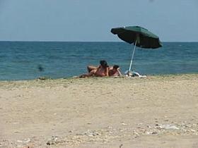 romanian cuple sex on the beach