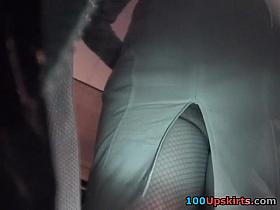 Accidental club upskirt