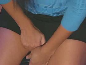 A fabulous upskirt downblouse voyeur video