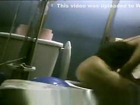 Latina Caught on Toilet