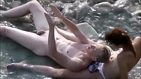 Nudist people at my local beach