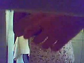 My wife after taking a bath