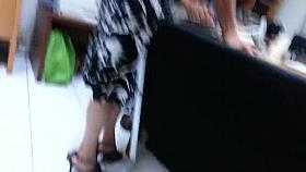 US Mature black dress good ass