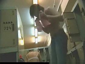 Locker room voyeur