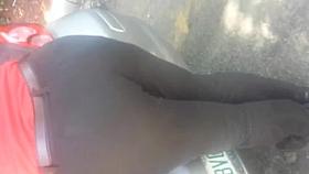 up close candid booty