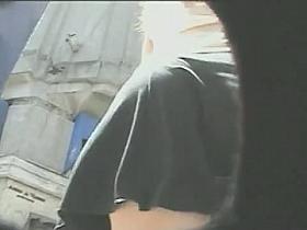 Upskirt voyeur teen schoolgirl