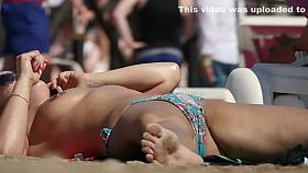 beach full of thong bikinis