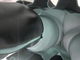 Girl in the boots seems to wear nothing up the skirt