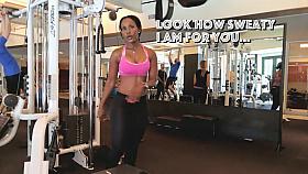 Fit girl saw me filming her in gym