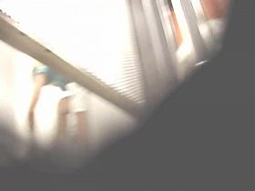 Sexy amateur blonde pleasing hunter with panty upskirt