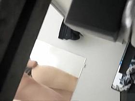 Teen spied trying new swimsuit