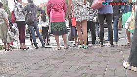 Absolutely free upskirt video with young amateur couple