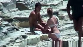 Busted Trying Fuck on the Rocks