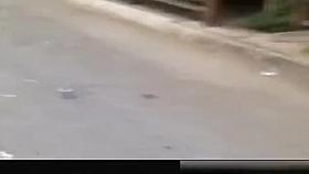 Raging drunk woman naked at the club.