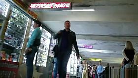 Girl In Denim Shorts