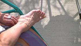 spy on mom hot feet