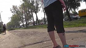 Looking up golden mini petticoat