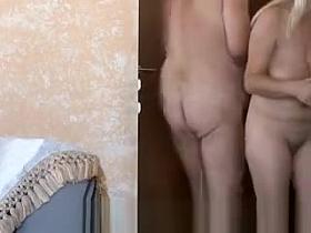 Couple naked for pizza man