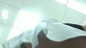 Upskirt Bending Over White Panties