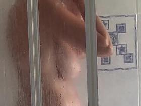 Spy on wife in shower