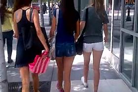 2 Short Shorts and a 1 Mini Dress Hotties