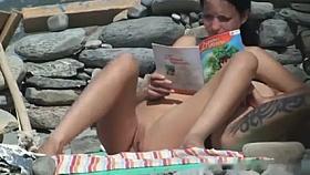 Couple Voyeured At Beach