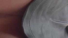 Business girl upskirted with no panties