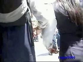 Public video of some hot babes filmed upskirt