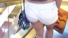 red head cheeky shorts