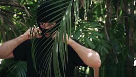 Teenage beauty roughly banged outdoors